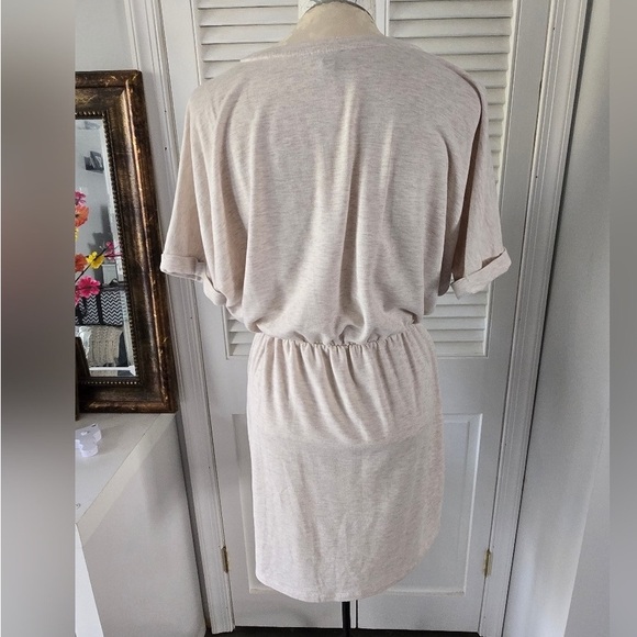 Cream Ruched Dress - Picture 3 of 4